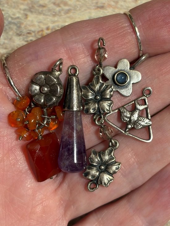 925 Sterling Silver Jewelry - (5) Sterling Silver Charms/Pendants